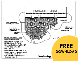 raised patio plan